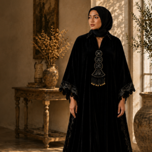 Black Velvet Statement Dress